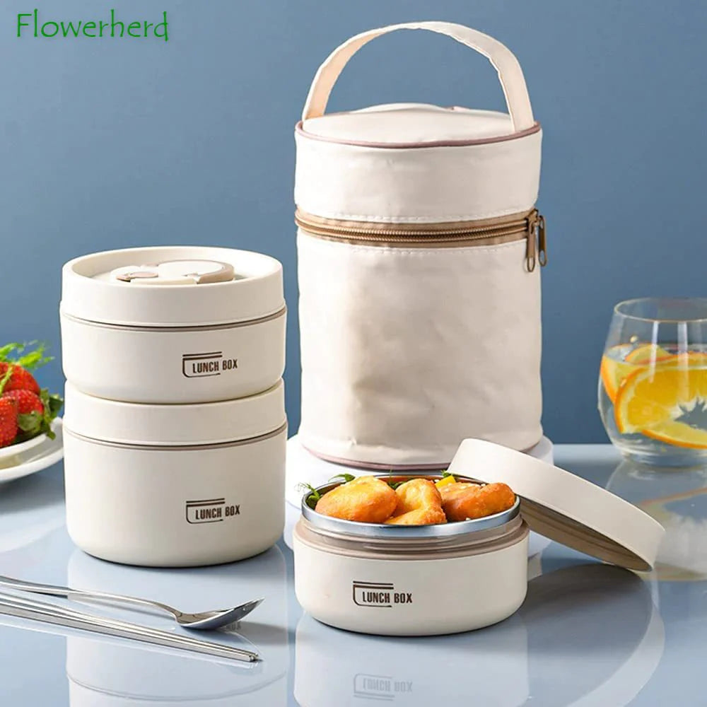 Lunch Box Isotherme Inox – Set Empilable