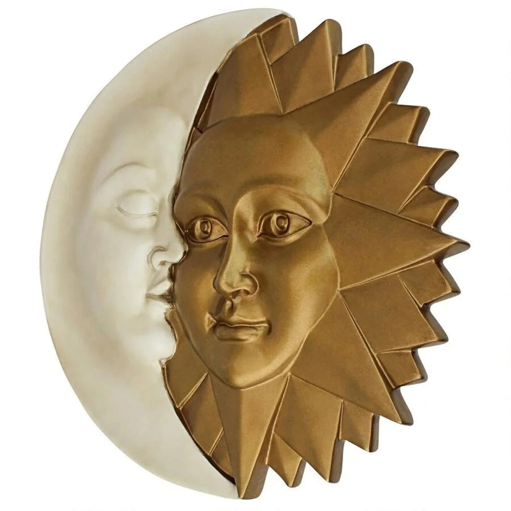 Sculpture Murale Soleil & Lune – Déco Céleste