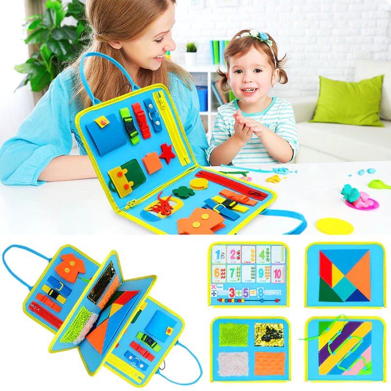 Busy Board Montessori – Tableau d'Activités Sensoriel