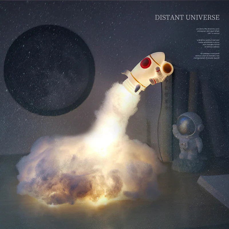 Lampe Nuage Astronaute – Veilleuse Arc-en-ciel
