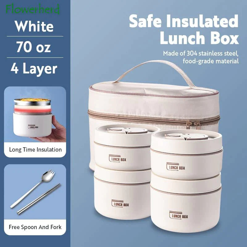 Lunch Box Isotherme Inox – Set Empilable