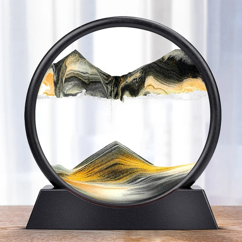 Tableau Sable Mouvant 3D – Paysage en Mouvement