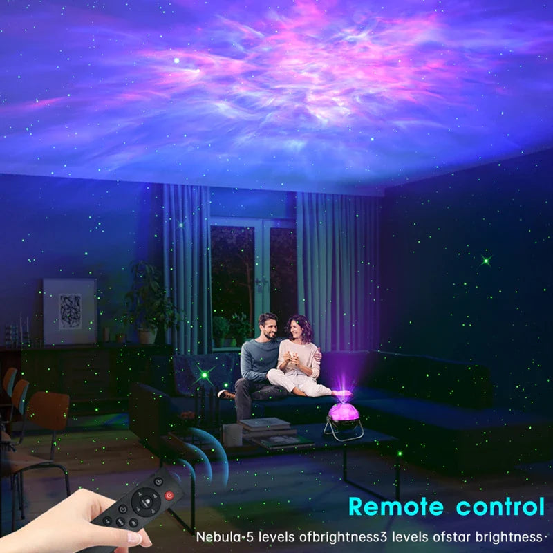 Projecteur Étoiles Astronaute – Télécommande & Rotation 360°