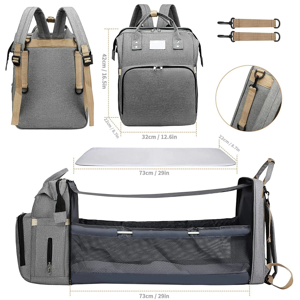 Sac à Langer Sac à Dos – Grande Capacité Multi-Poches