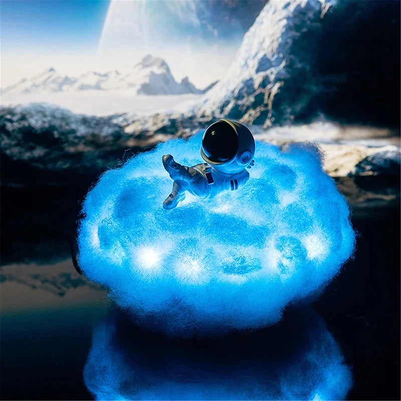 Lampe Nuage Astronaute – Veilleuse Arc-en-ciel