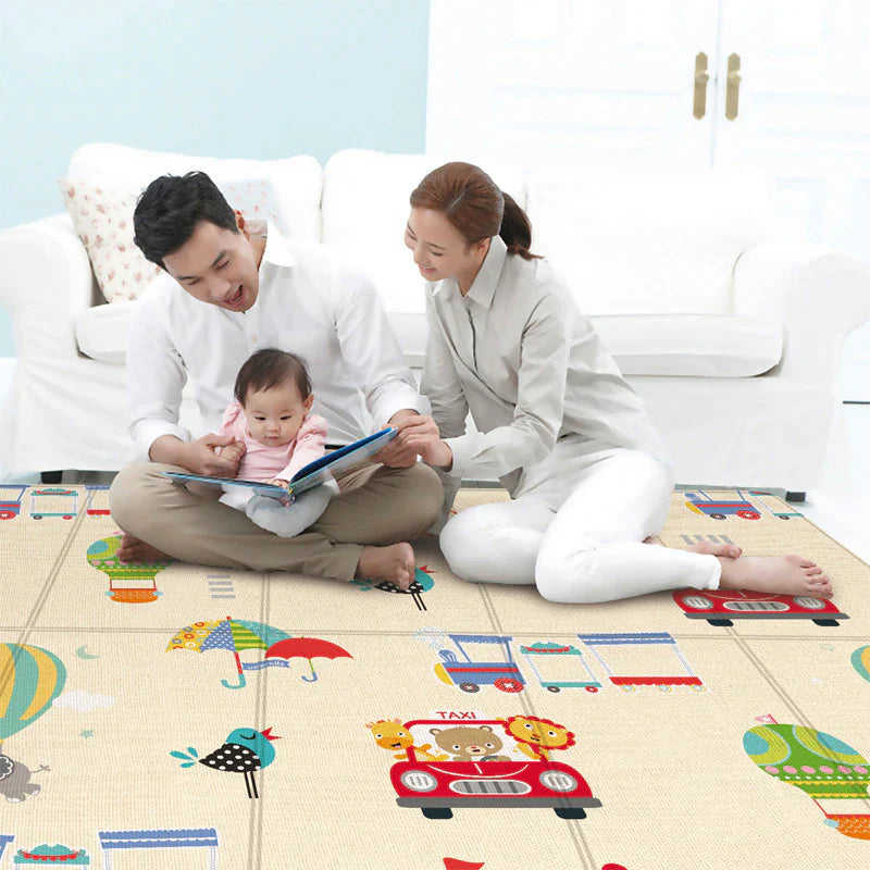 Tapis d'Éveil Pliable Double Face – Bébé & Enfant