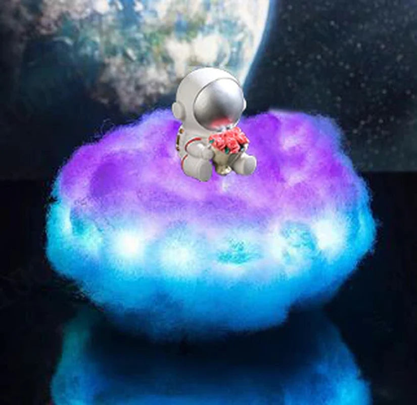 Lampe Nuage Astronaute – Veilleuse Arc-en-ciel