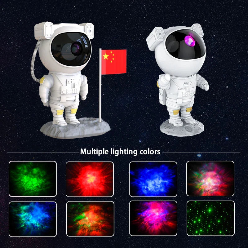 Projecteur Étoiles Astronaute – Télécommande & Rotation 360°