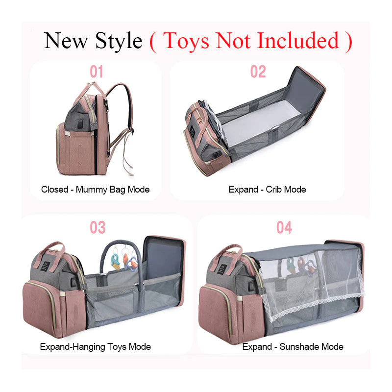 Sac à Langer Sac à Dos – Grande Capacité Multi-Poches