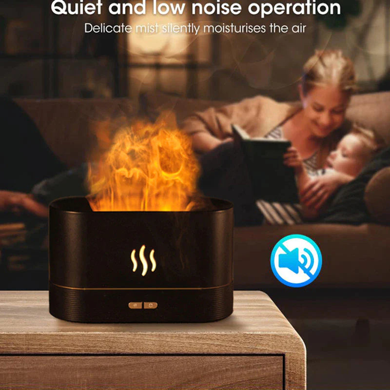 Diffuseur Effet Flamme – Humidificateur d'Arômes USB