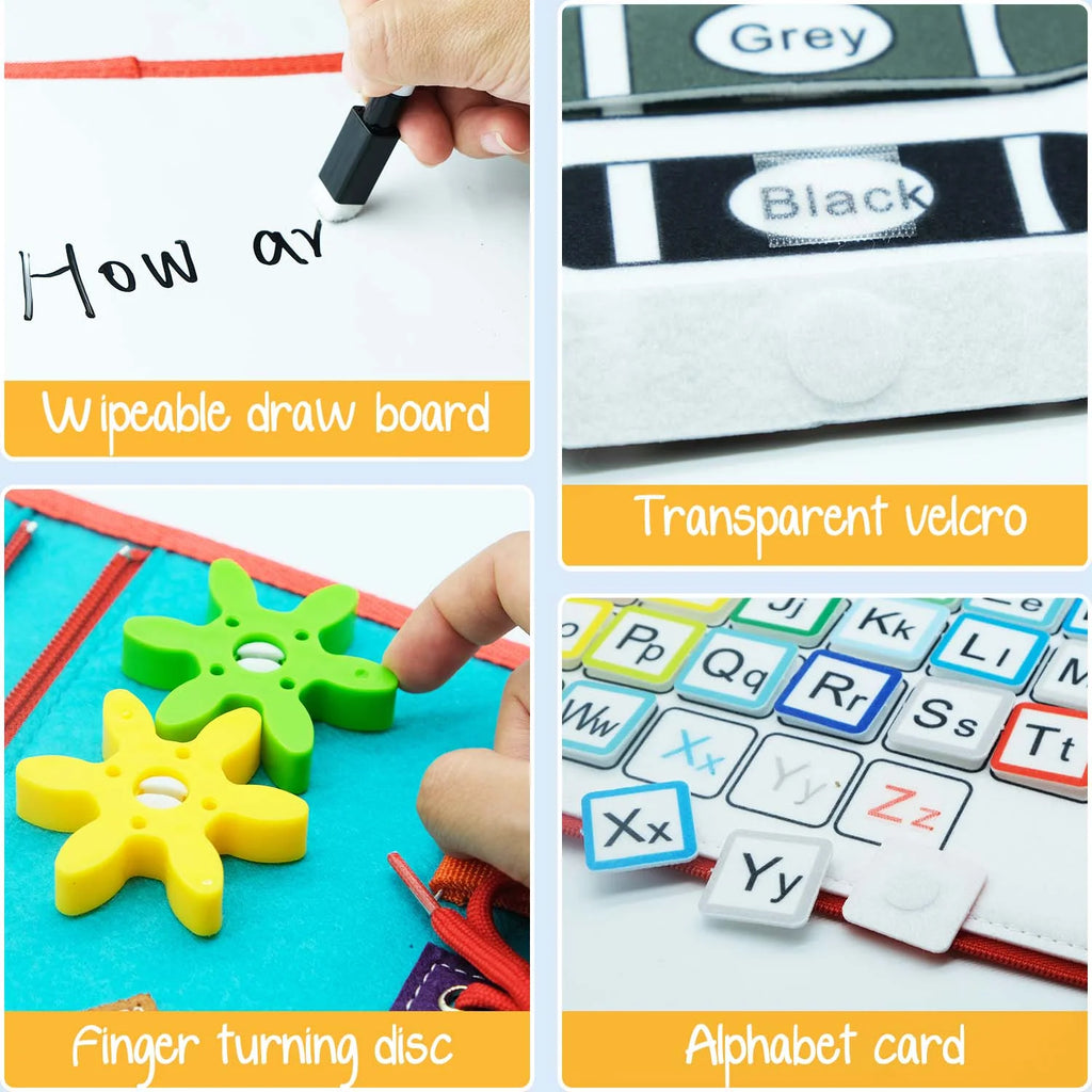 Busy Board Montessori – Tableau d'Activités Sensoriel