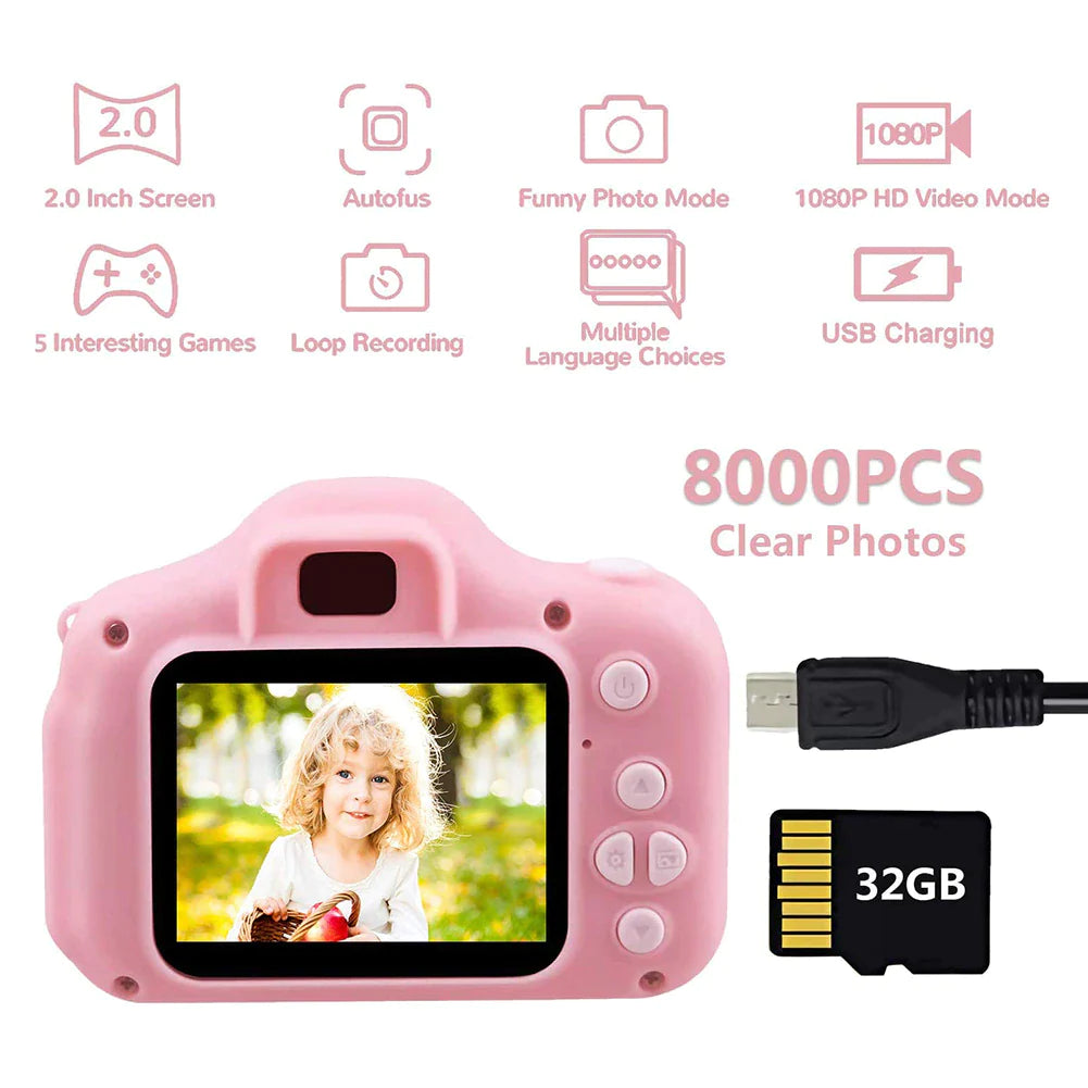 Appareil Photo Enfant 1080p – Photo & Vidéo