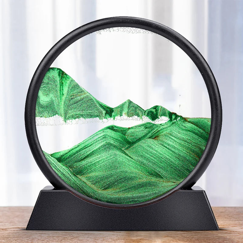 Tableau Sable Mouvant 3D – Paysage en Mouvement