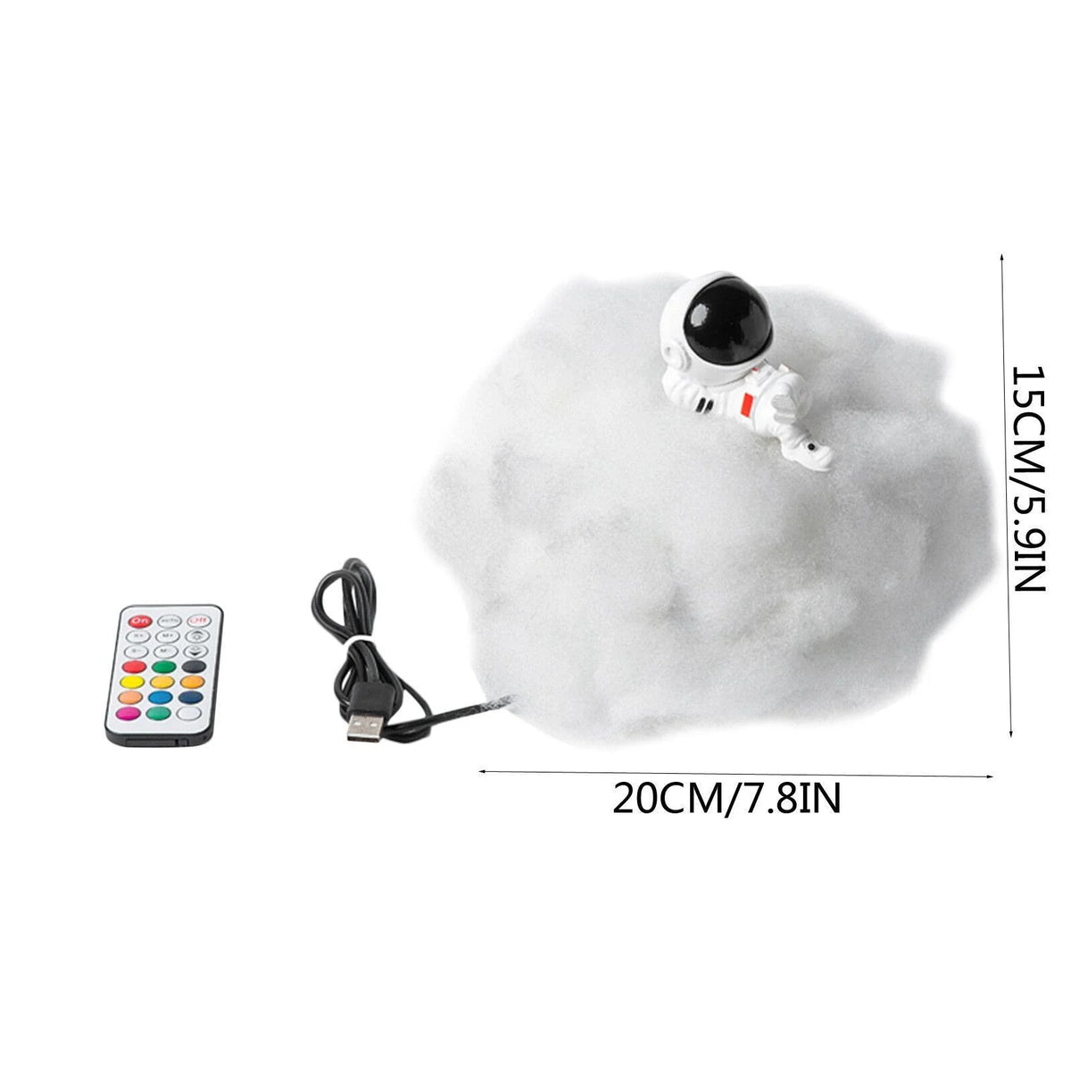 Lampe Nuage Astronaute – Veilleuse Arc-en-ciel