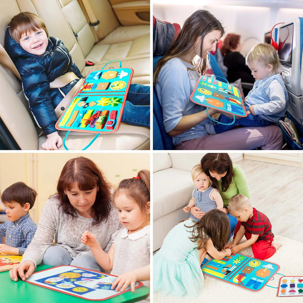 Busy Board Montessori – Tableau d'Activités Sensoriel