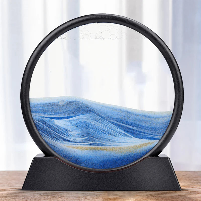 Tableau Sable Mouvant 3D – Paysage en Mouvement