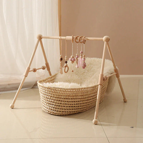 Arche d'Éveil en Bois – Portique d'Activités Bébé