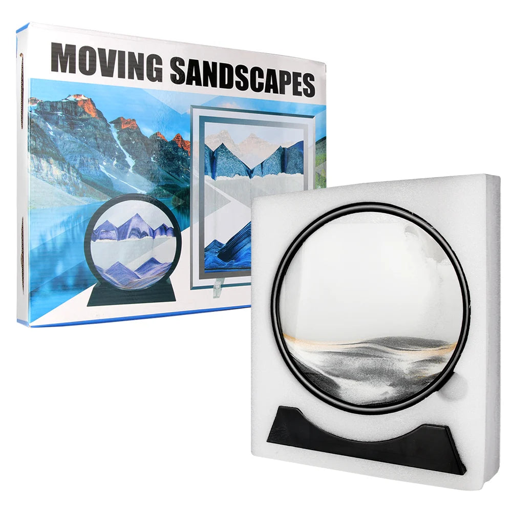 Tableau Sable Mouvant 3D – Paysage en Mouvement