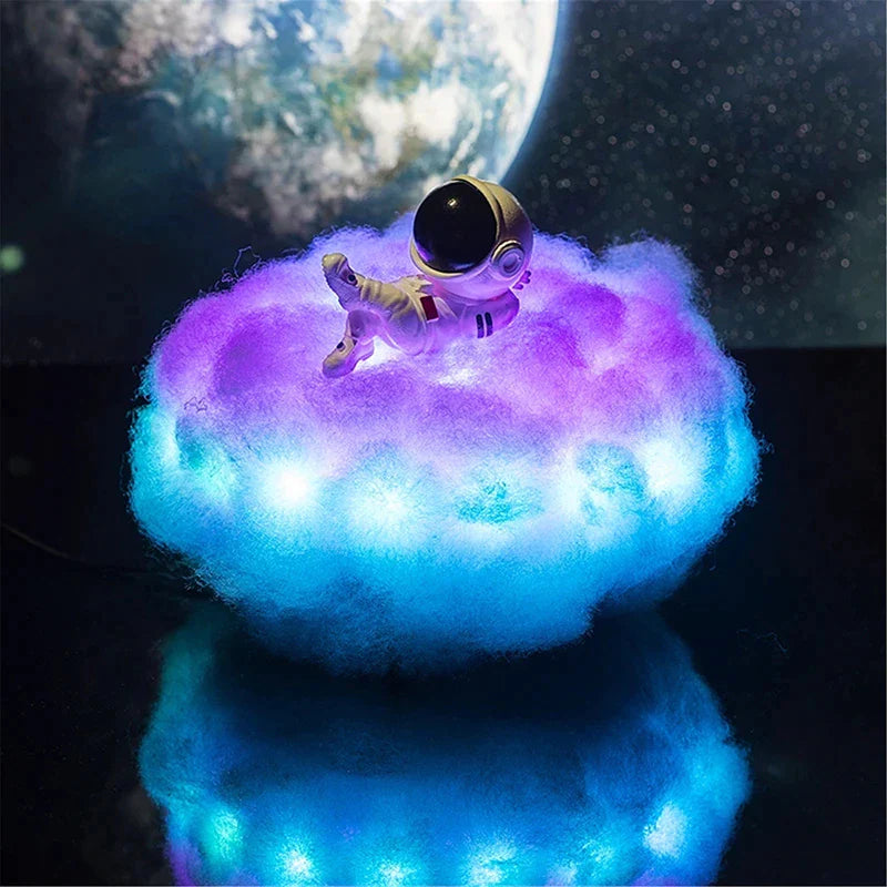 Lampe Nuage Astronaute – Veilleuse Arc-en-ciel
