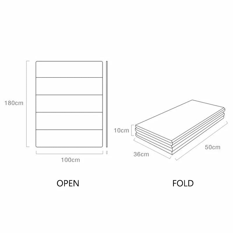 Tapis d'Éveil Pliable Double Face – Bébé & Enfant