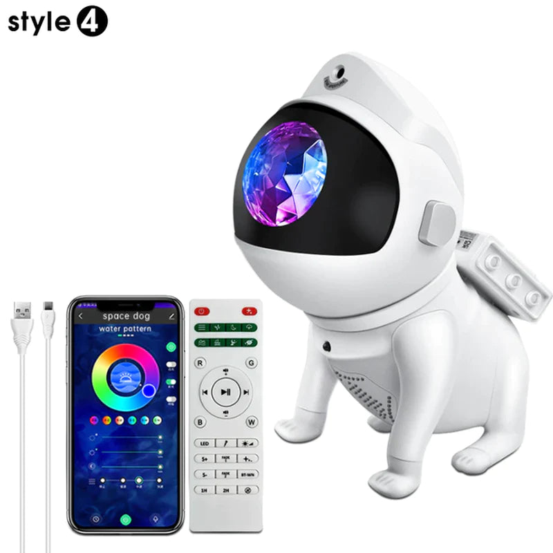 Projecteur Étoiles Astronaute – Télécommande & Rotation 360°